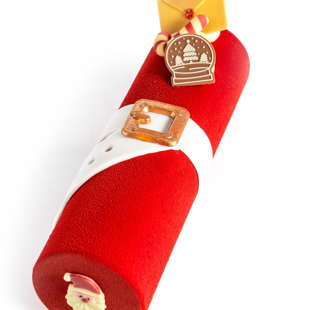 TRONCHETTO LAMPONE E PISTACCHIO