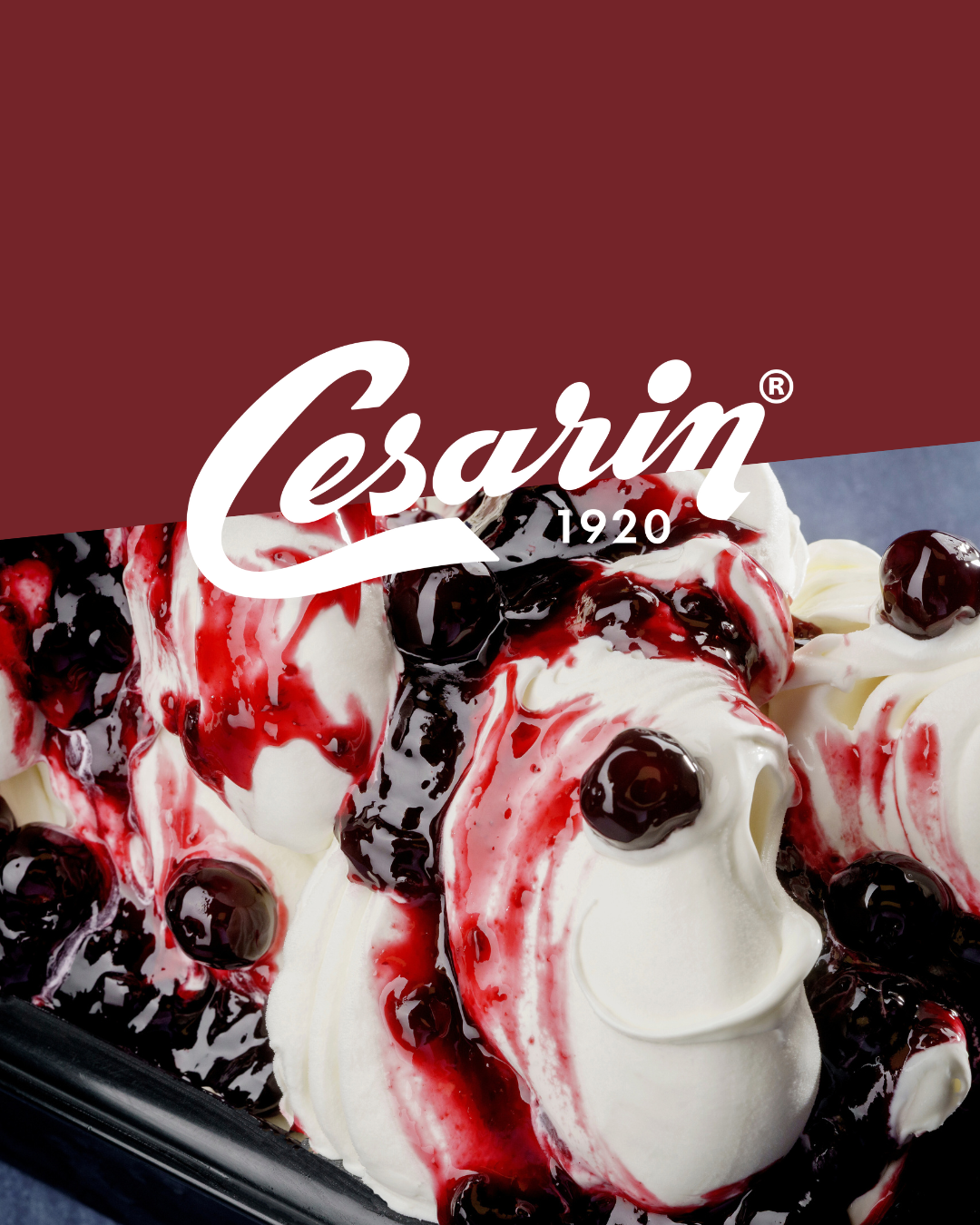 Cesarin - brand image with cherries variegato