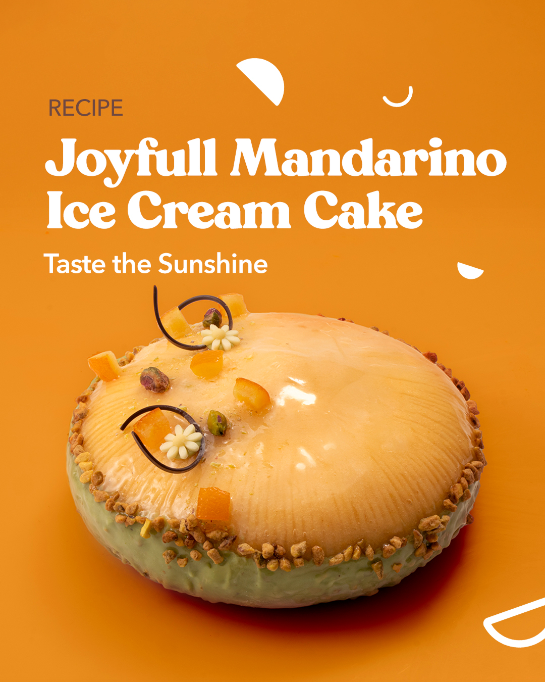 Joyfull mandarino icecream cake