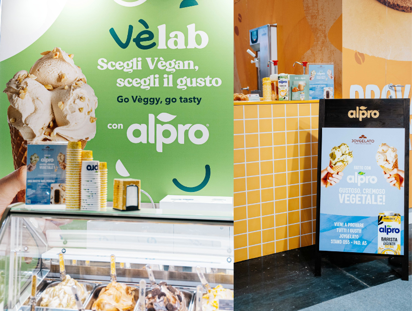 Alpro at Sigep 2026 with Joygelato and IRCA Since 1919