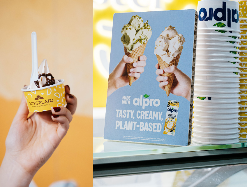 Alpro at Sigep 2026 with Joygelato