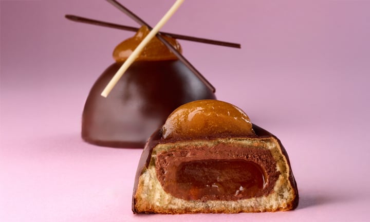 Tette delle monache - versione moderna con frutta e cioccolato