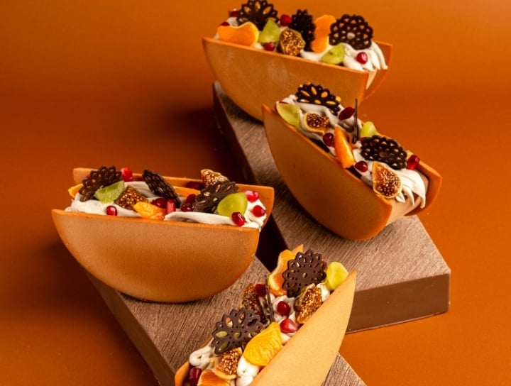 Fall chocolate decorations