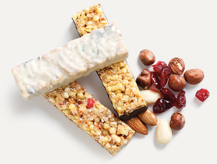 Nutritional bars - nuts and stabilized fruit