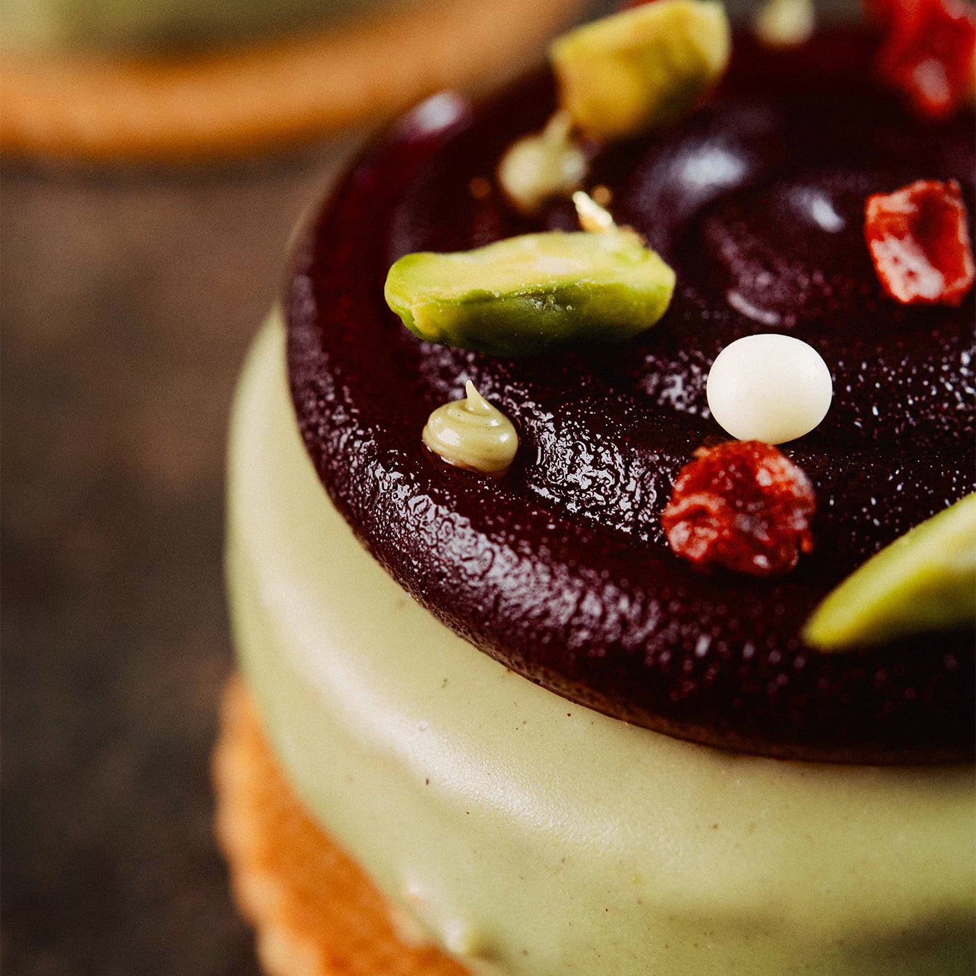 DOMORI - financier pistacchio lampone