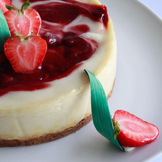 AMERICAN CHEESECAKE VARIEGATO ALLA FRUTTA