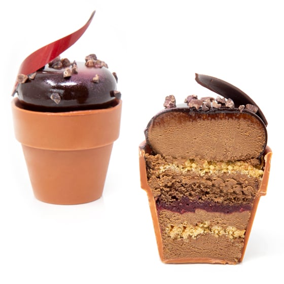 FLOWER POT CIOCCOLATO FONDENTE E FRUTTI DI BOSCO