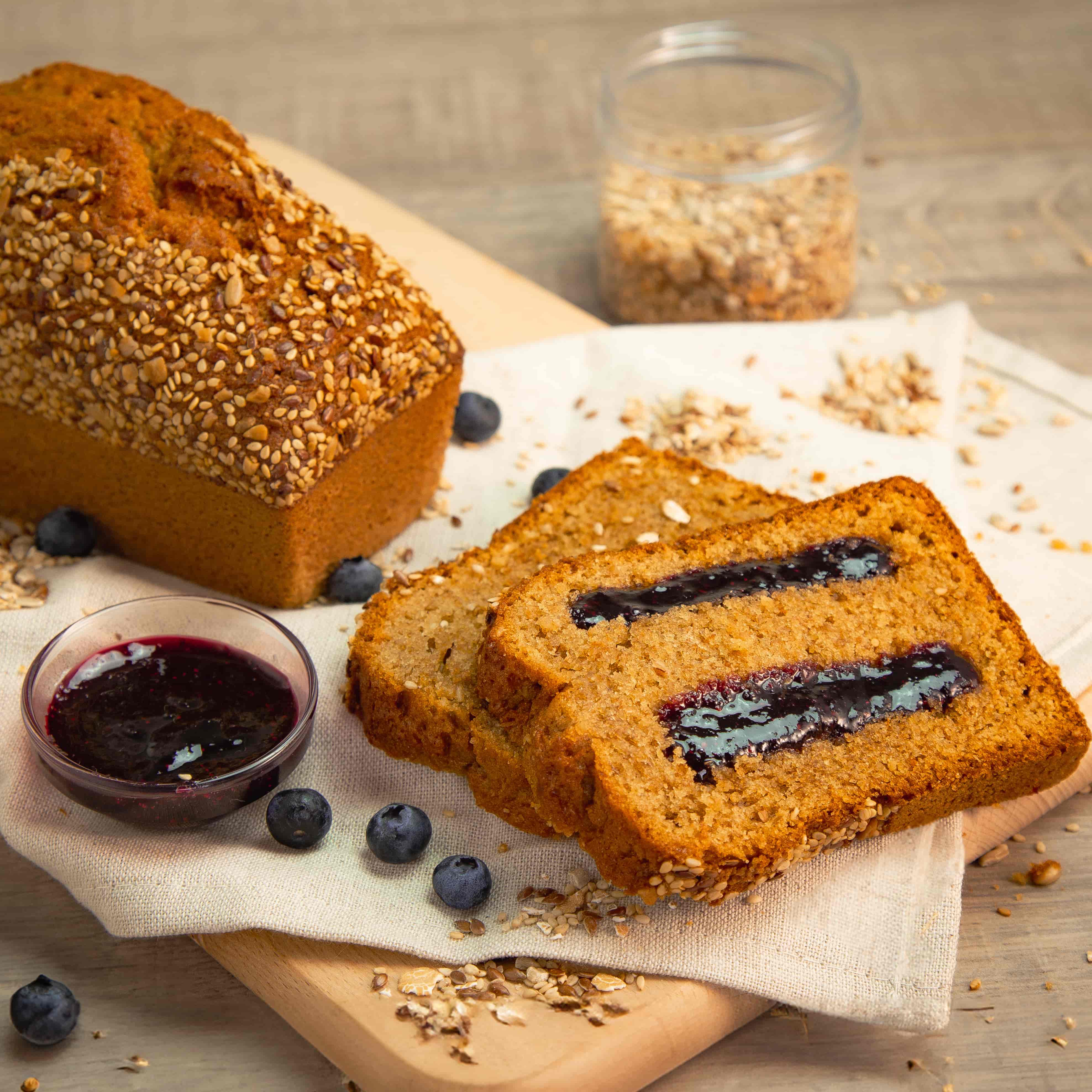 PLUM CAKE AI CEREALI E MIRTILLI