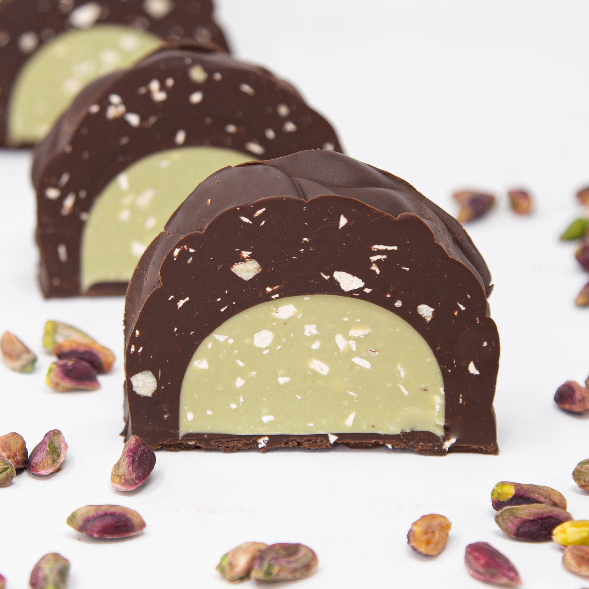 TORRONE MORBIDO AL CIOCCOLATO, PISTACCHIO E TORRONCINO