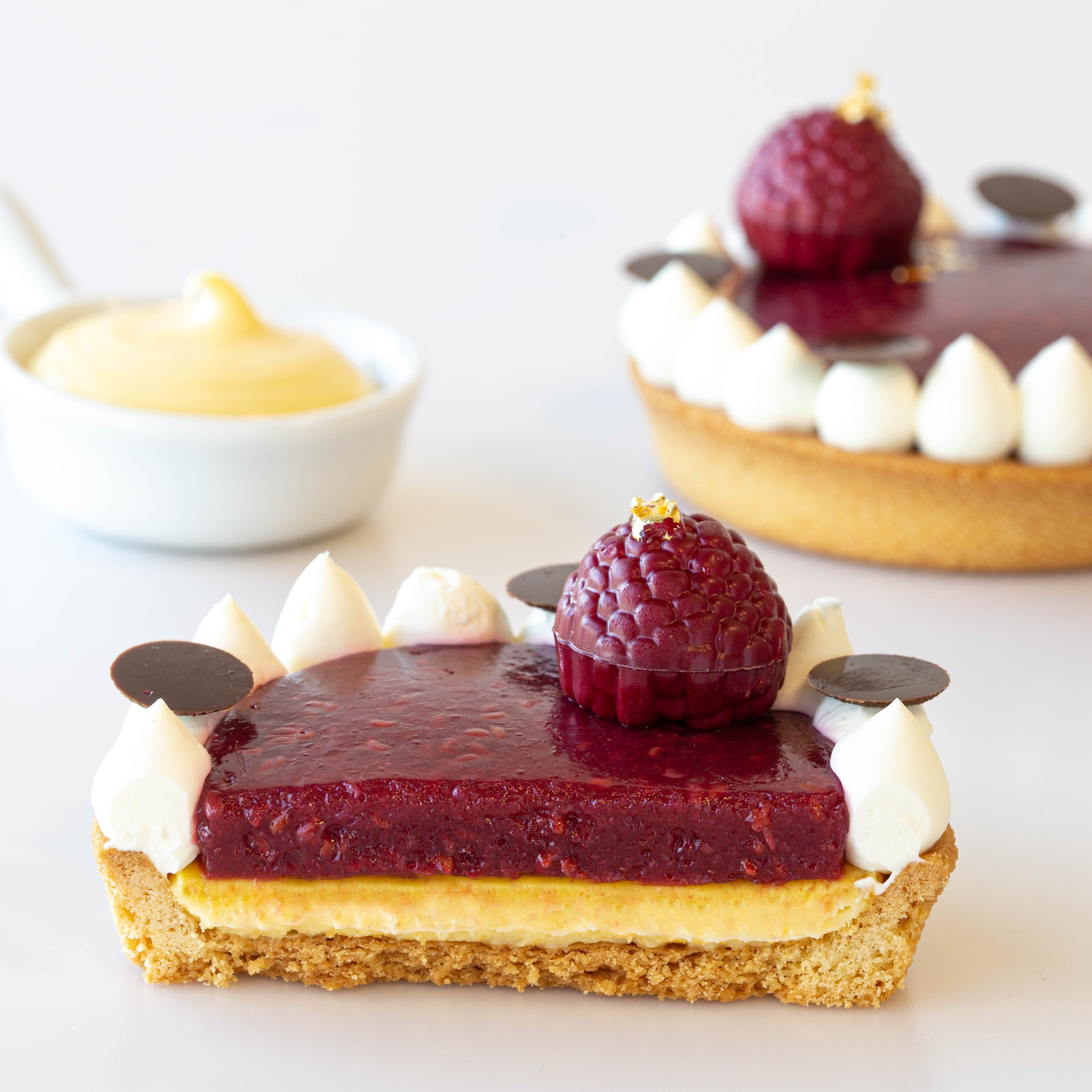 MONOPORZIONE CREMA E LAMPONE