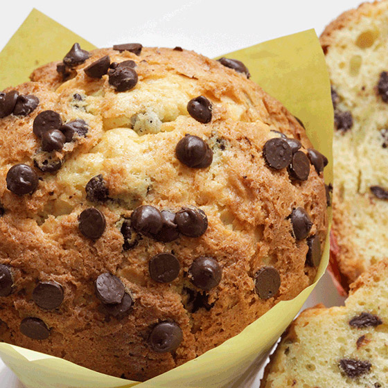 MUFFIN CON PEPITE DI CIOCCOLATO