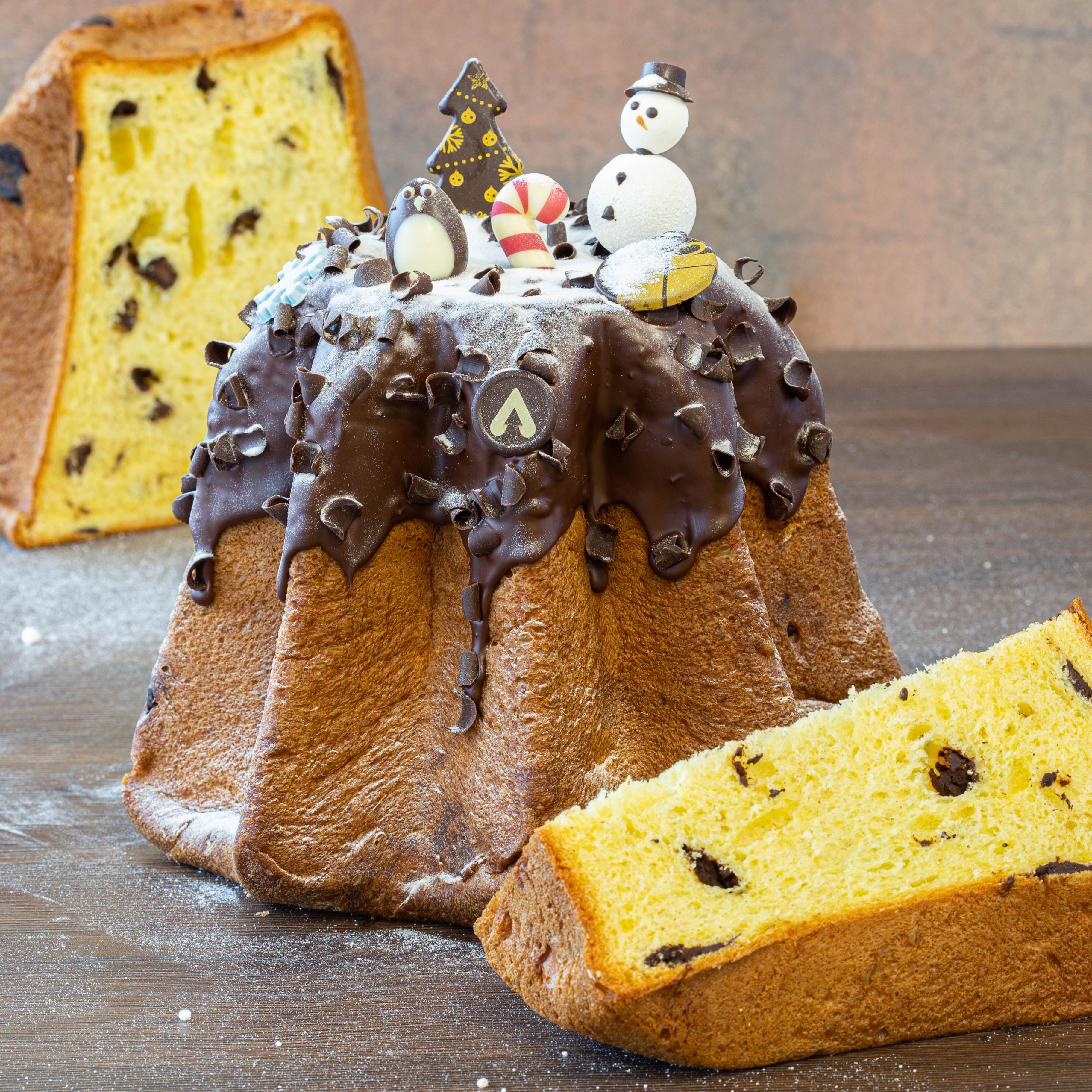 PANDORO CON GOCCE DI CIOCCOLATO