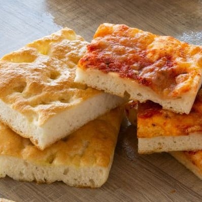 FOCACCIA GENOVESE E PIZZA IN TEGLIA GLUTEN FREE