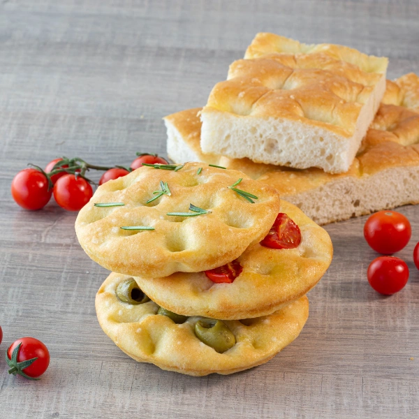 FOCACCIA SOFFICE IN TEGLIA E FOCACCE MONOPORZIONI