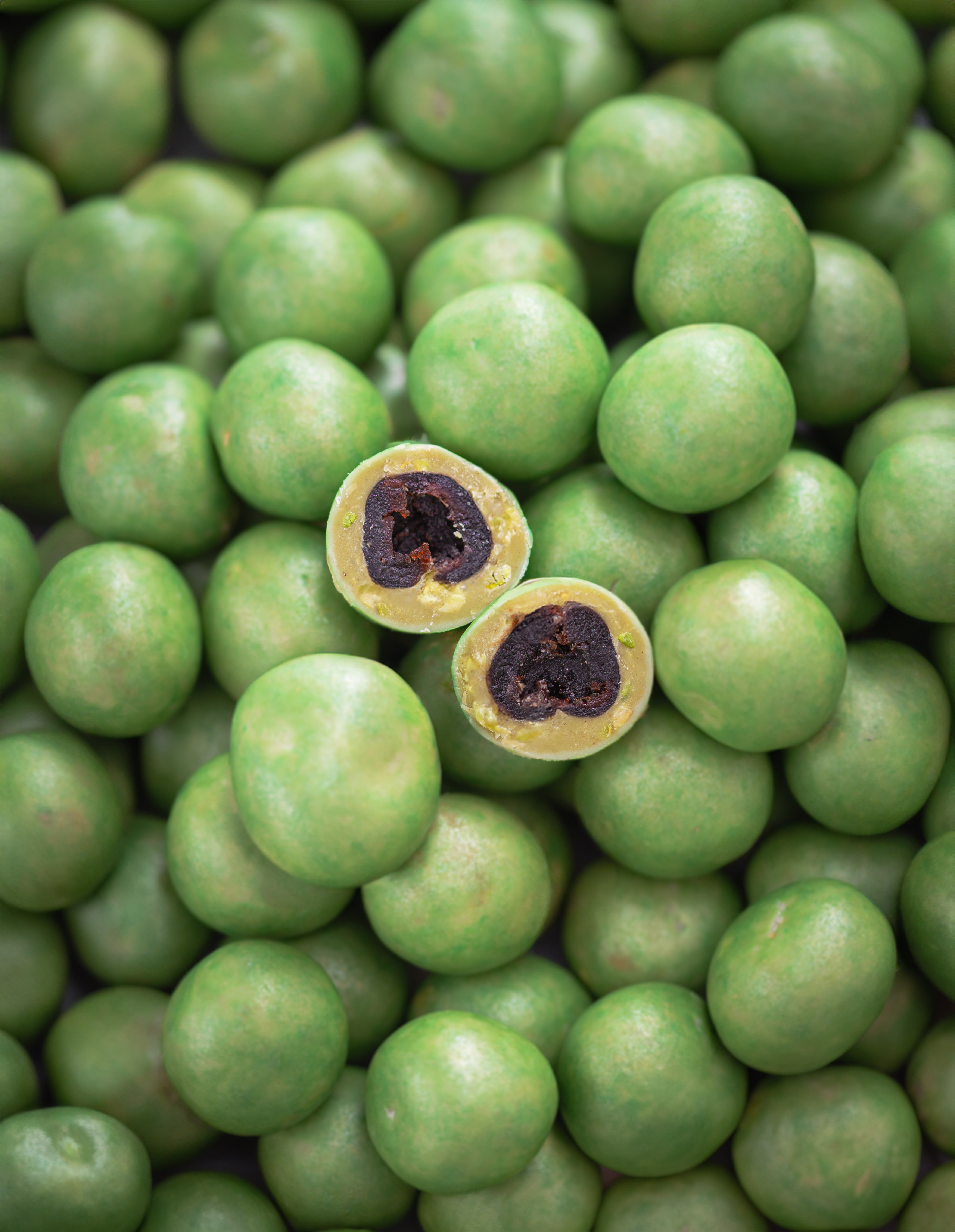 DRAGEES AMARENA E PISTACCHIO