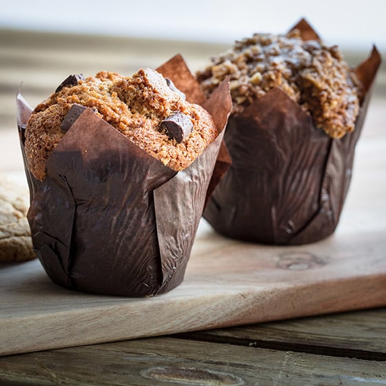 MUFFIN CARAMELLO E NOCI