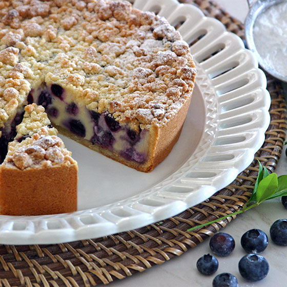 CHEESECAKE CRUMBLE AI MIRTILLI