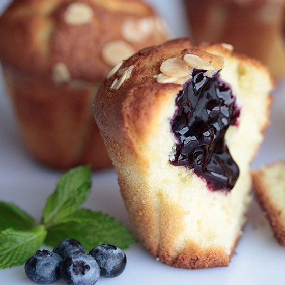 MUFFIN CON CUORE DI FRUTTA