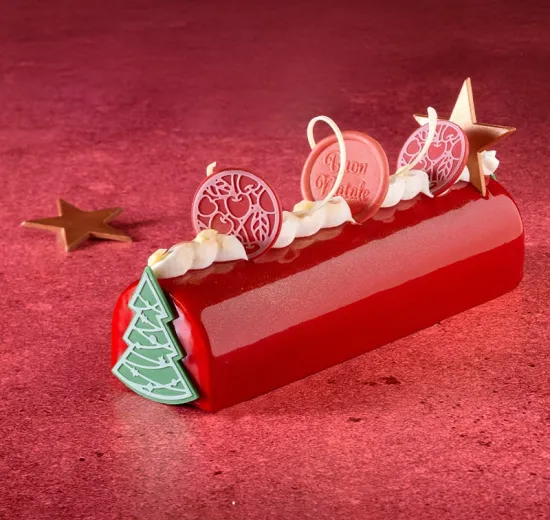 Black Forest log cake