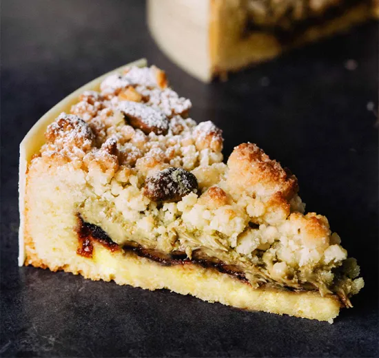 Crostata Visciole e pistacchio