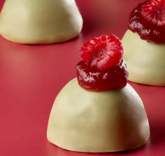 Tette Delle Monache Pistachio and Raspberry