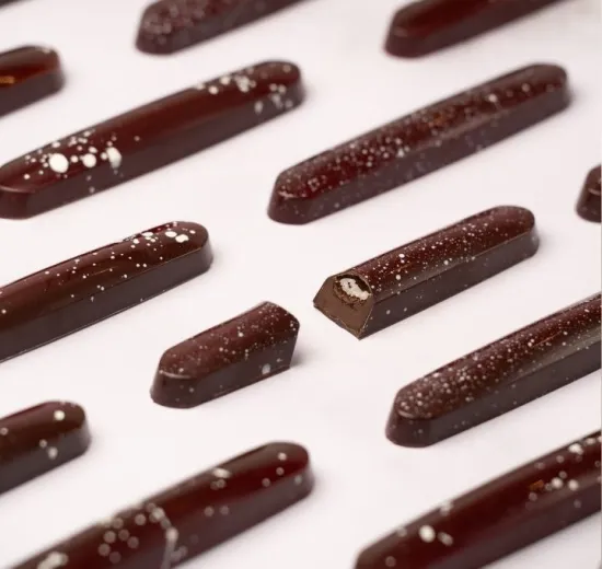 Passion Fruit and Dark Chocolate Pralin 