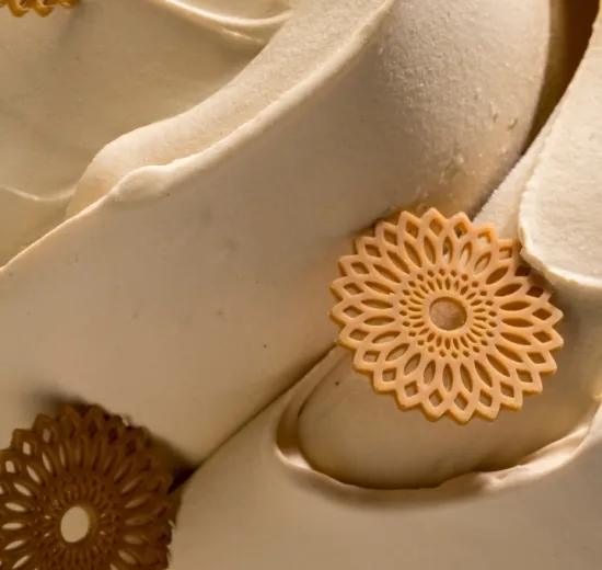 Gelato con cioccolato Aurea Caramel oro e Base Neutra con fibre 15g Domori
