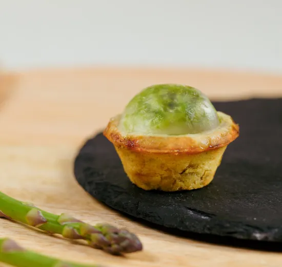 TART ASPARAGUS SPECK AND PEPPERS