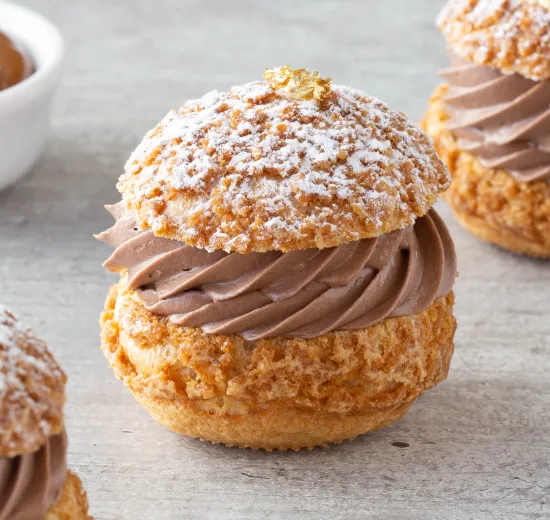 MILK CHOCOLATE CARAMEL CHOUX