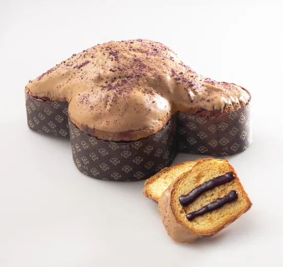 Colomba al caramello e mirtillo 