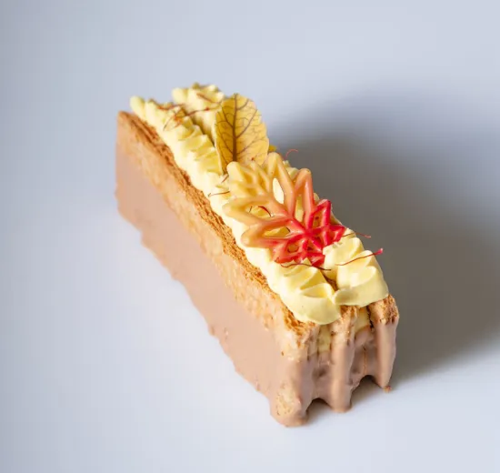 MILLE-FEUILLE SAFFRON AND CARAMEL