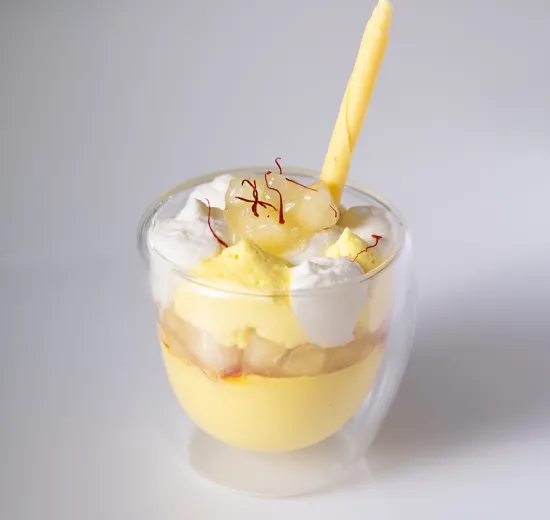 PEAR AND SAFFRON VERRINE 