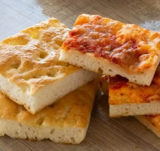GLUTEN FREE GENOESE FOCACCIA AND PIZZA IN TRAY