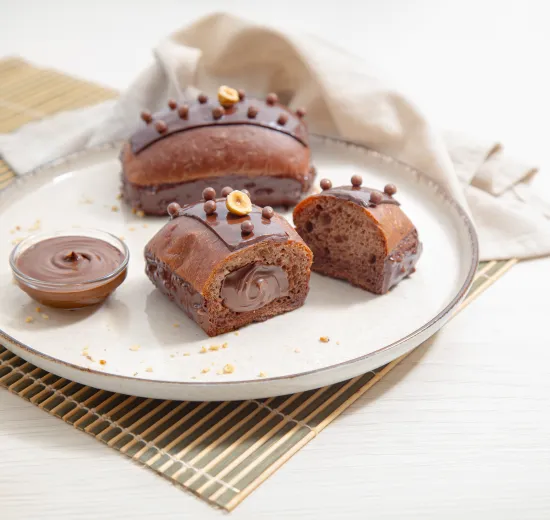 COCOA AND HAZELNUT BRIOCHE