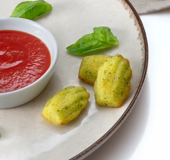 MADELEINES SALATE AL PROFUMO DI BASILICO
