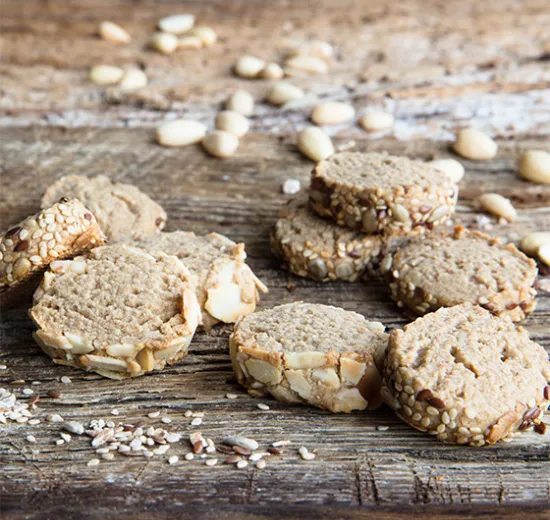 HAZELNUTS AND CHOCOLATE SHORTBREAD GLUTEN FREE