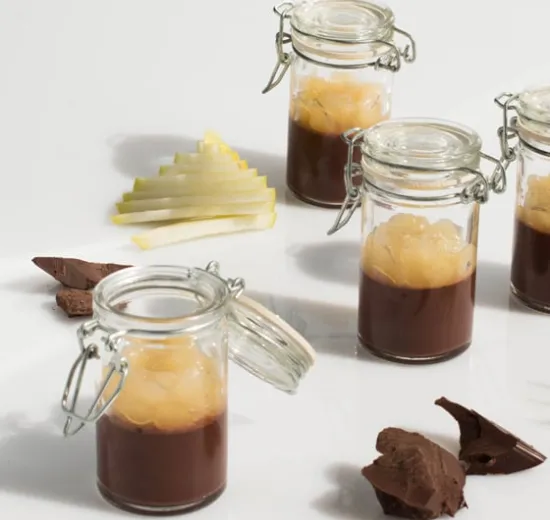 CHOCOLATE & PEAR PUDDING