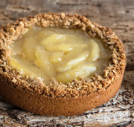 Breton cereal and apple pie