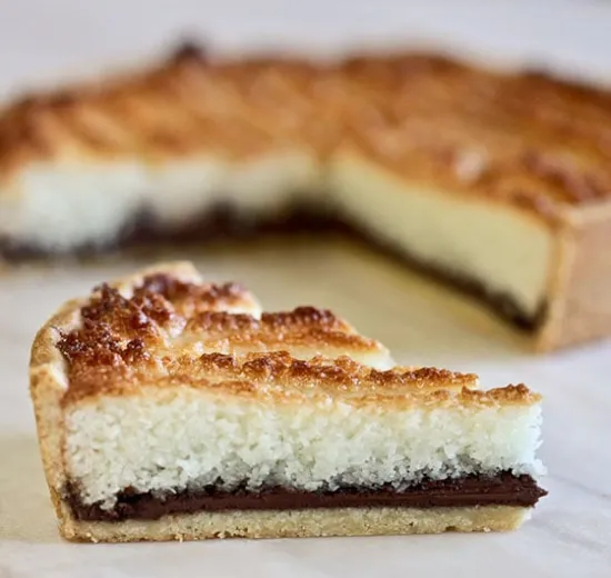 Coconut and Nocciolata tart