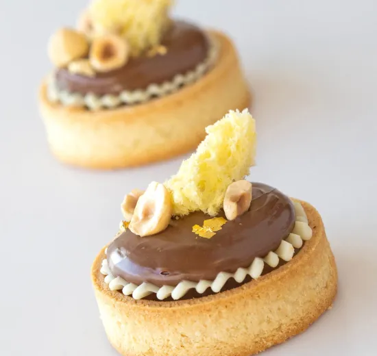 TORTINA GIANDUIA E PERA GLUTEN FREE